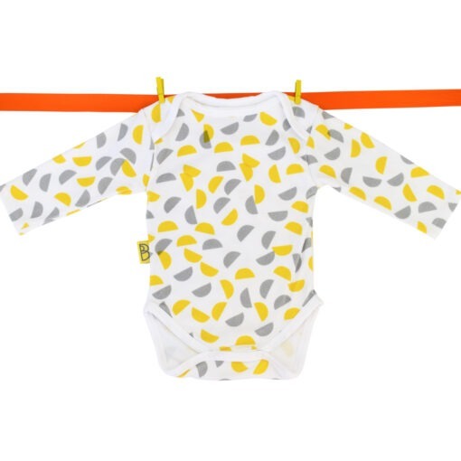 Personalised long sleeved baby bodysuit - organic cotton baby clothing